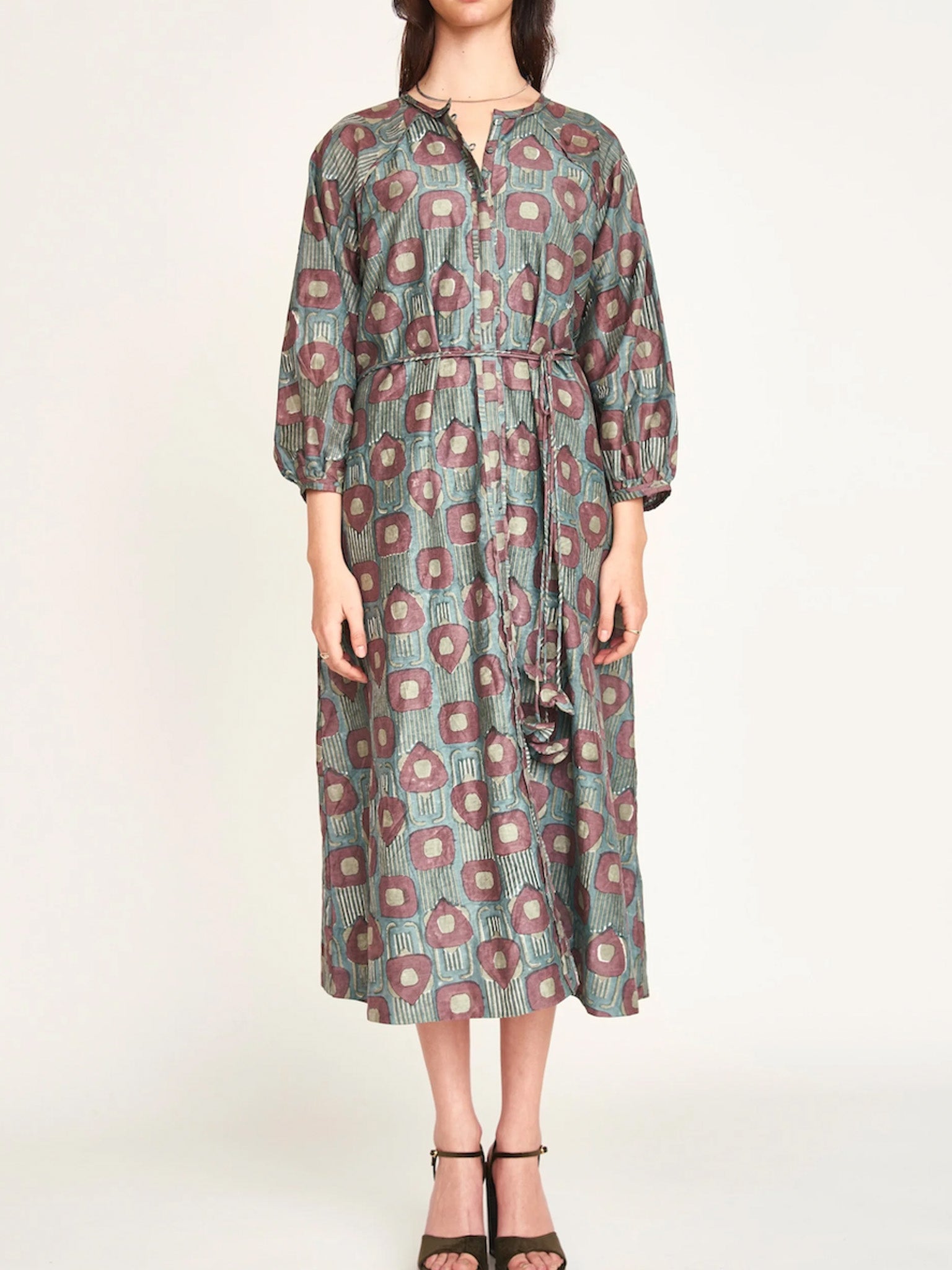 Mirth Somerset Dress in Mallard Coeur